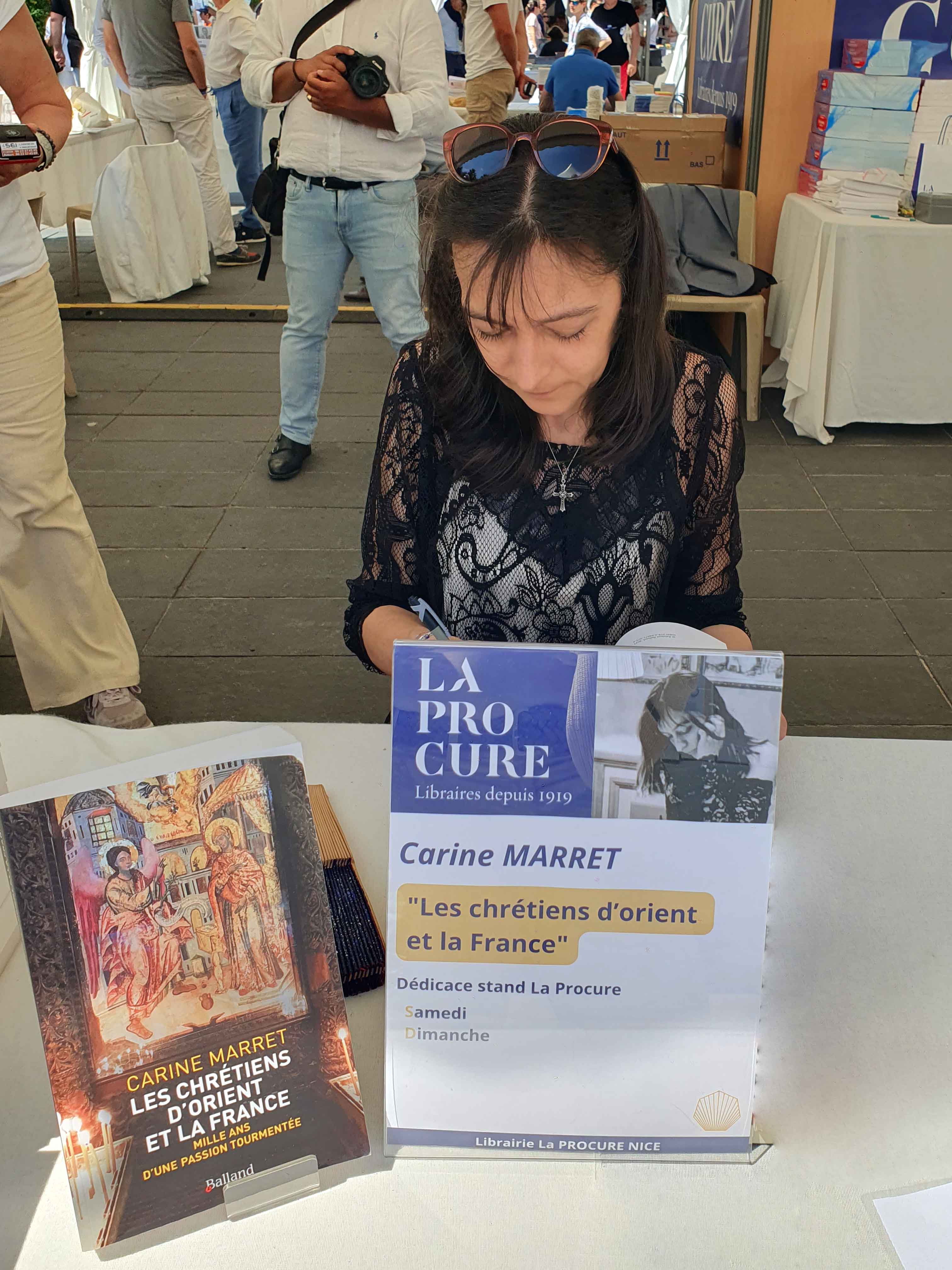 Carine Marret Festival Livre Nice chrétiens Orient